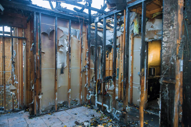 Professional Fire Damage Removal technician working in Crum Lynne, PA